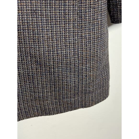 The Territory Ahead Men's EUC Gray/Blue Patterned 100% Silk Blazer Jacket 40 R - Picture 5 of 6
